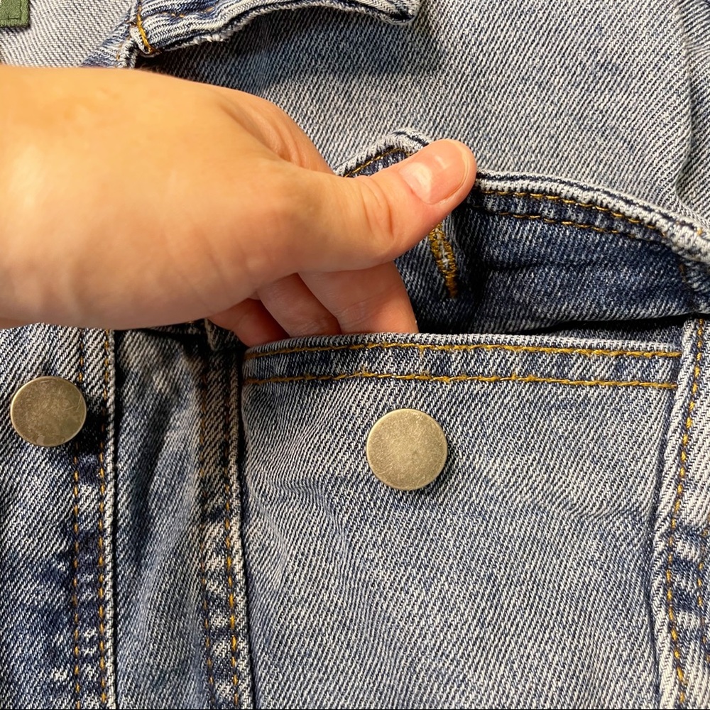 WILD FABLE cropped denim jacket - Picture 4 of 6
